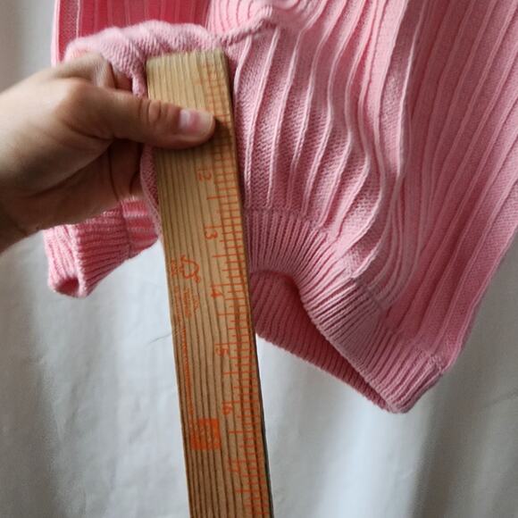 Free People Ryder Knit Romper By Rue Stiic Size S/ M Pink Ribbed Collared Soft - Picture 7 of 11